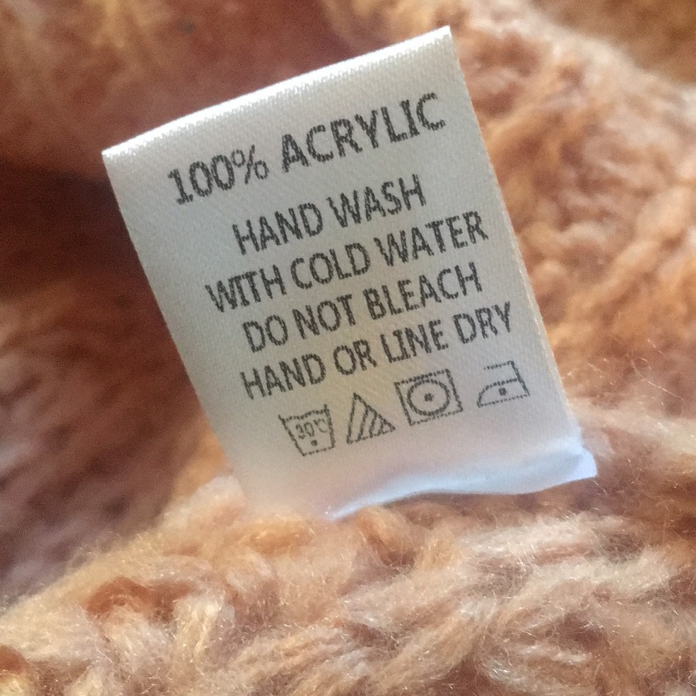 Chunky Knit Oversized Peach Sweater Cardigan β€οΈ - Picture 15 of 15